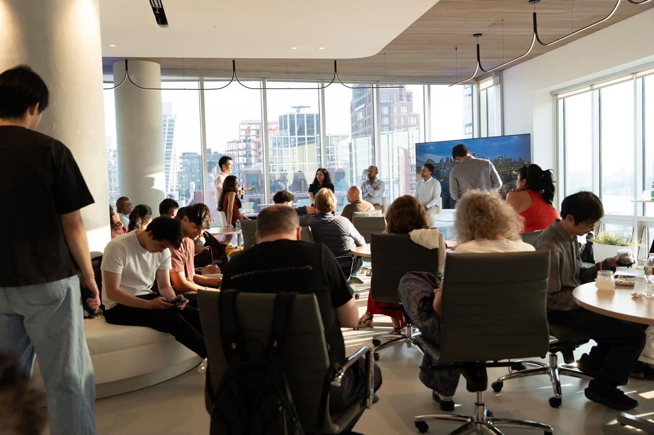 A curated evening on AI devices and edge computing in a bright NYC space