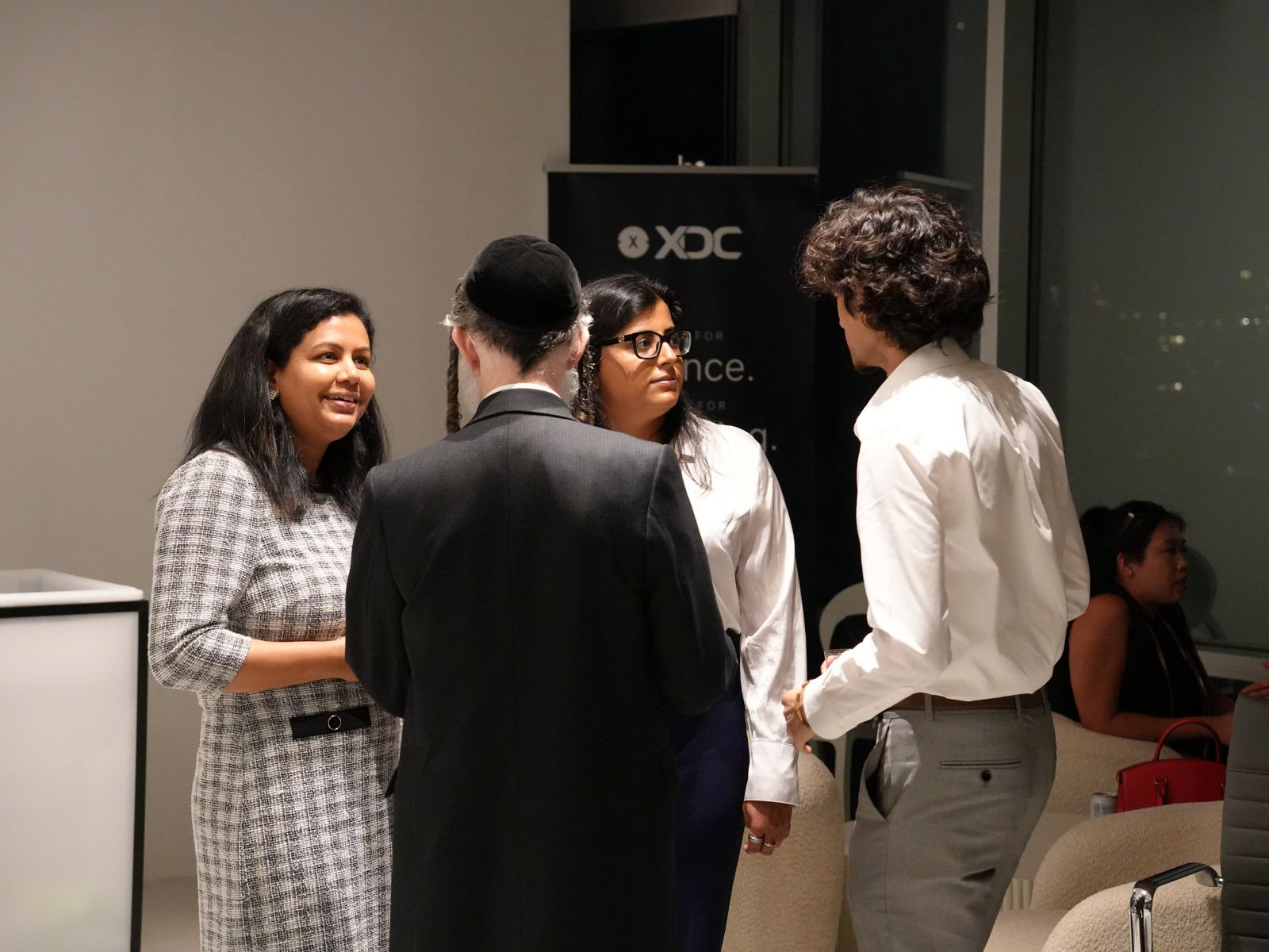 Shilpi Nayak in conversation with guests at the Forward Deployed AI Forum